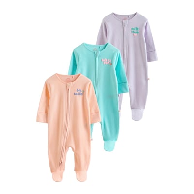 Dors-bien à zip double sens bébé, lot de 3 NEXT