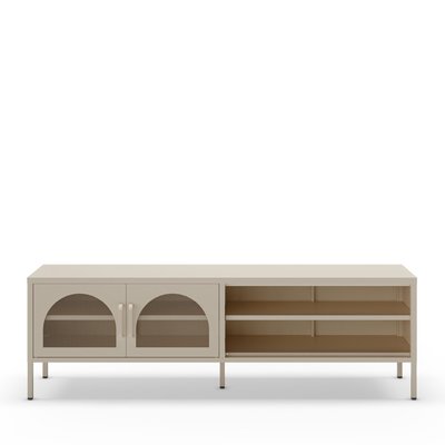 Meuble TV 2 portes en métal L160cm- ZIO DRAWER