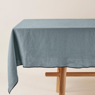 Nappe rectangulaire en 100% lin lavé légèrement froissé  CARLINA MADURA