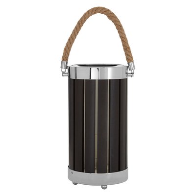 Wooden Lantern Style with Rope Handle Table Lamp FIFTY FIVE SOUTH