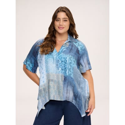 Blouse avec imprimé bandana dégradé FIORELLA RUBINO
