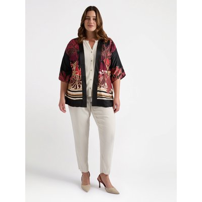Chemise en crépon col rond et décolleté en V, avec des fronces FIORELLA RUBINO