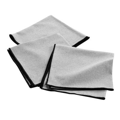 Lot de 3 serviettes de table en coton recyclé Anaïs TOILINUX