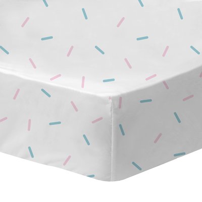 Drap-housse imprimé 100% coton, STITCH STRIPE DISNEY