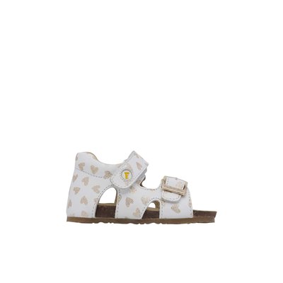 Sandales en cuir avec boucle et scratch BEA FALCOTTO