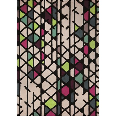 Tapis tufté motifs géométriques à relief ,  ARTISAN POP ESPRIT
