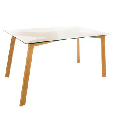 Table à manger Taho pour 6 personnes en verre ATMOSPHERA