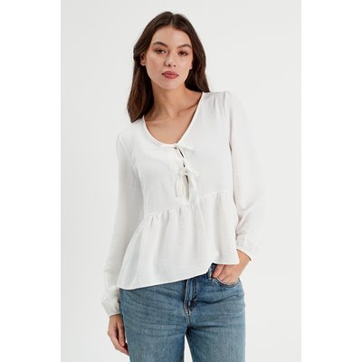 Blouse col en V noeuds CACHE CACHE