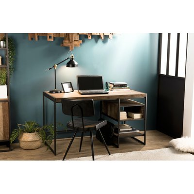 Bureau industriel teck recyclé SWING PIER IMPORT