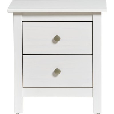 Table de chevet 2 tiroirs en pin massif - ELTON HOMIFAB
