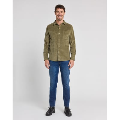 SURCHEMISE VELOURS GREEN PULLIN