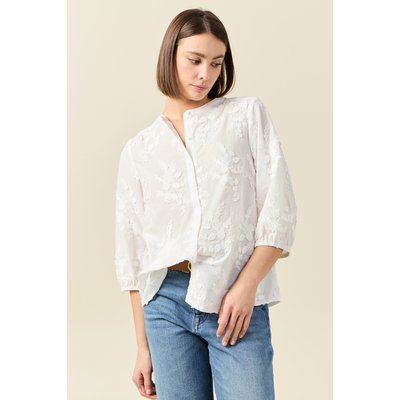 Chemise manches 3/4 brodée BONOBO