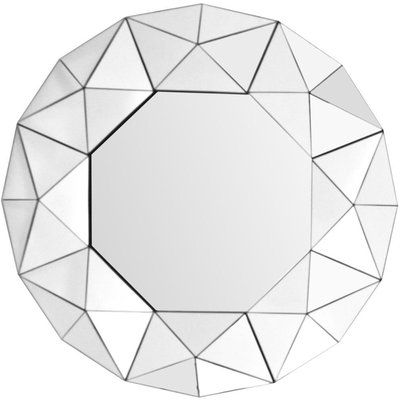 Miroir mural rond en métal, Vulcain ARTE ESPINA