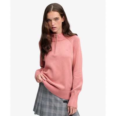 Pull Classic Half Zip Coupe Décontractée SUPERDRY