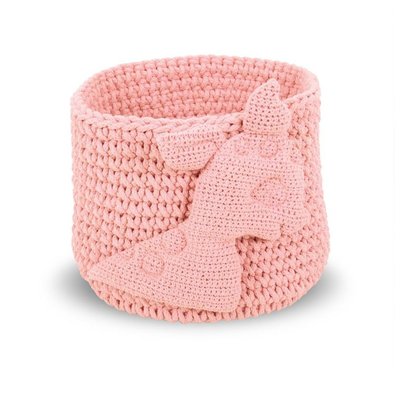 Panière Tresse Rose Faon L OISEAU BATEAU