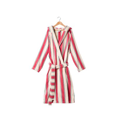 Peignoir mixte coton Lysiris rose LYSIRIS CARRE BLANC