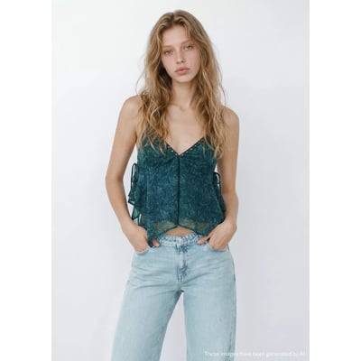 Jean wide leg couture MANGO TEEN