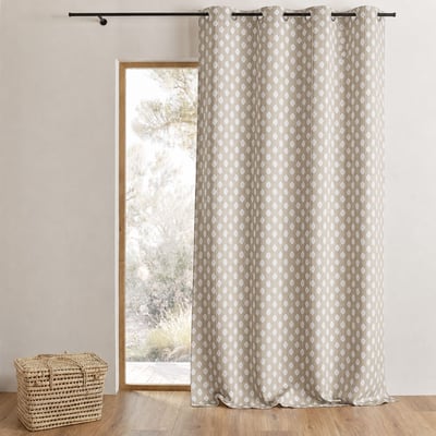 Rideau jacquard à motifs arrondis poids HOME MAISON