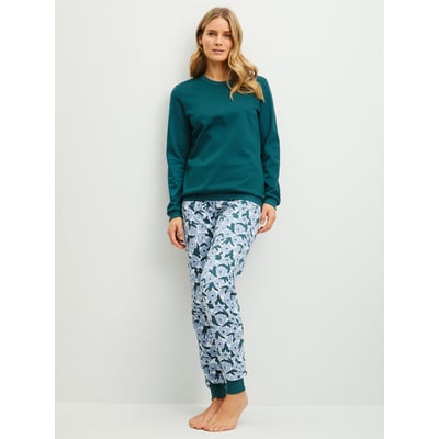 manches longues Coton MIDNIGHT FLOWERS CALIDA