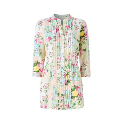Blouse coton imprimé patchwork fleuri JOE BROWNS