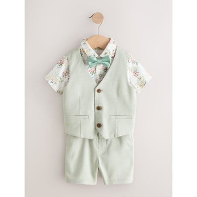 Ensemble gilet, chemise, short et cravate NEXT
