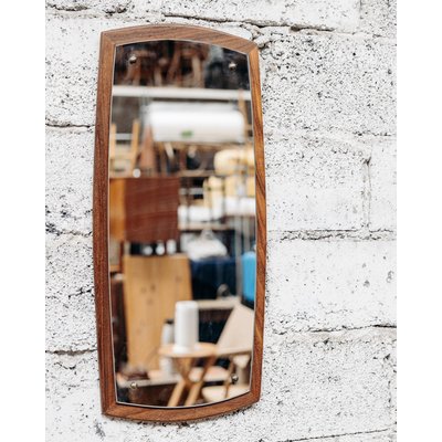 Miroir en teck Igor N°160 - Bon état DEBONGOUT