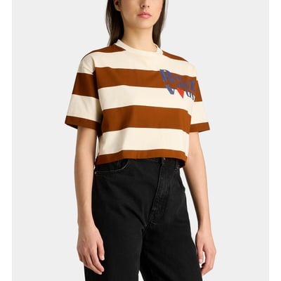 T-shirt crop ginette coton GALERIES LAFAYETTE