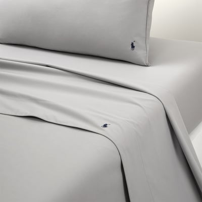 Drap plat en percale de coton, POLO PLAYER RALPH LAUREN HOME
