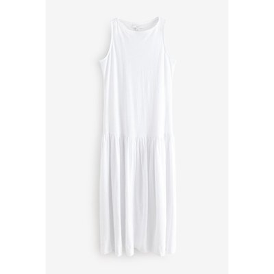 Robe mi-longue sans manches taille basse NEXT