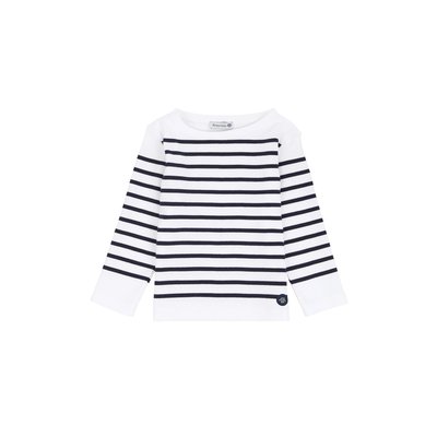 Marinière col bateau en coton épais AMIRAL KIDS ARMOR-LUX