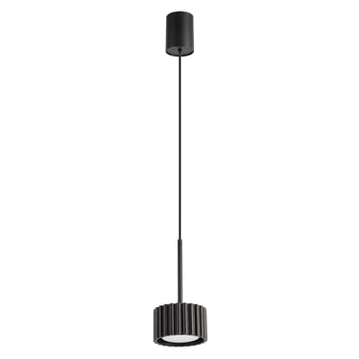Suspension Aluminium Noir Gx53 1 AURA EDEN