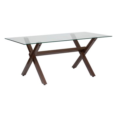 Table à manger en verre pour 6 personnes JOREL ATMOSPHERA