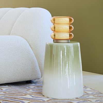 Candeeiro de mesa em vidro âmbar, Armillo LA REDOUTE INTERIEURS