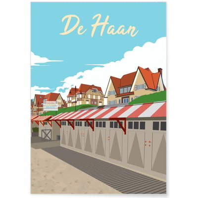 Affiche ville De Haan L'AFFICHERIE