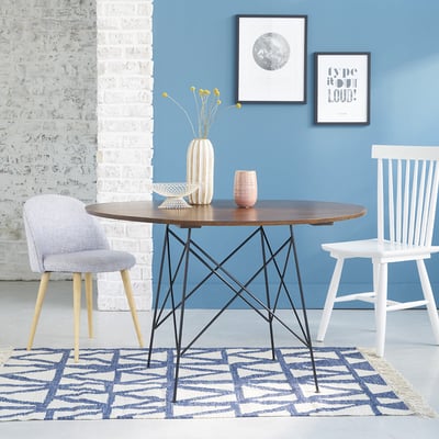 Table en bois massif 4 pers.  TILO BERAH GETAH