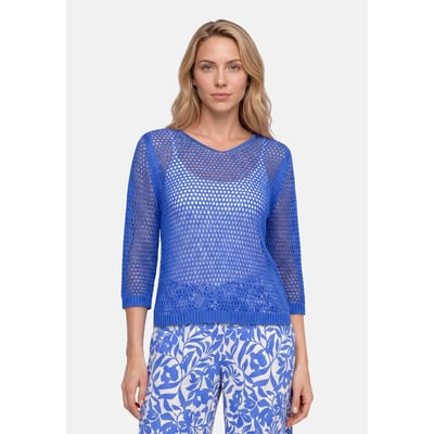 Pull-over en maille ajourée à manches 3/4 BETTY BARCLAY