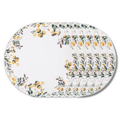 Assiette plate   27 cm (lot de 6)-SUMMER TABLE PASSION