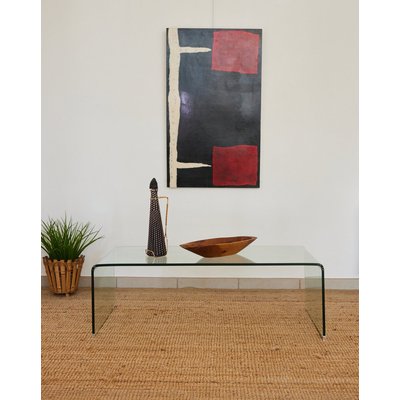 Table basse en verre Donna N°999 - Bon état DEBONGOUT