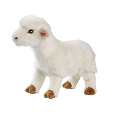 Agneau blanc peluche 28cm ANIMA