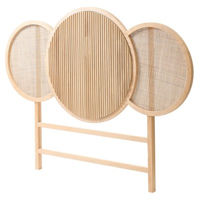 Tête de Lit, 160 cm, bois et rotin, BODO NORDLYS