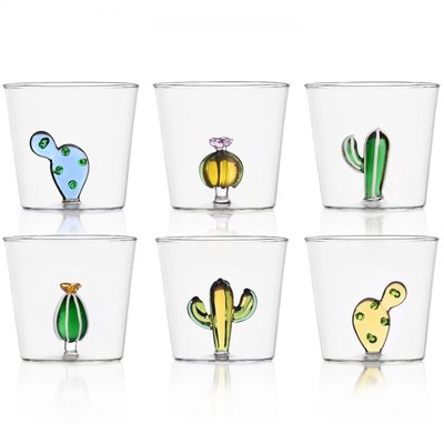 Lot de 6 verres Cactus ICHENDORF