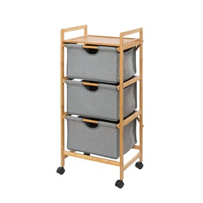 Etagère De Salle De Bain En Bambou 3 Tiroirs WENKO