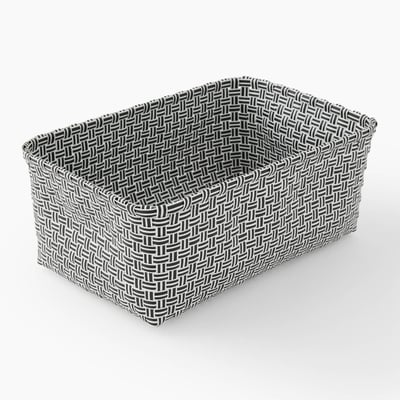 Panier tressé plastique S tressage droit MONOPRIX