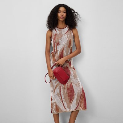 Robe jacquard en lin mélangé ADOLFO DOMINGUEZ
