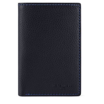 Porte cartes petit en cuir grainé CHARLES LE TANNEUR