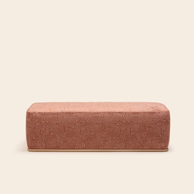 Banc en Bois et jacquard Klark ARNEL MADURA