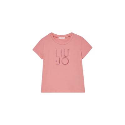 T-shirt avec logo et strass LIU JO