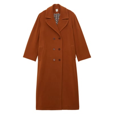 Manteau Denise en lainage à chevrons INES DE LA FRESSANGE PARIS