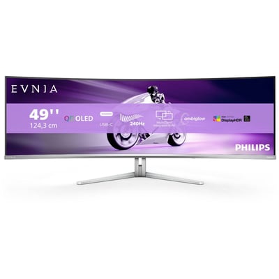 Ecran PC Gamer Evnia 49M2C8900 49" Incurvé QHD 240Hz QD-OLED HDR 400 HDMI 2.1 Ambiglow PHILIPS