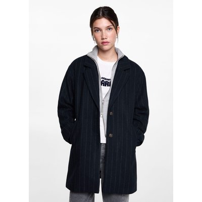 Manteau laine rayures MANGO TEEN